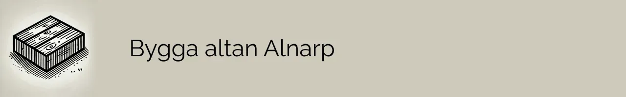 Bygga altan Alnarp